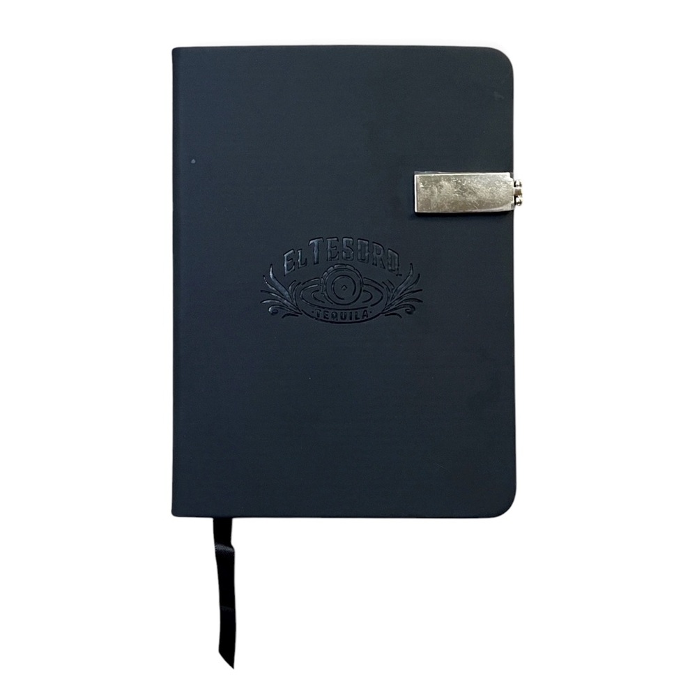 COPY NEW El Tesoro Black Notebook Journal with Gold Magnetic Clasp